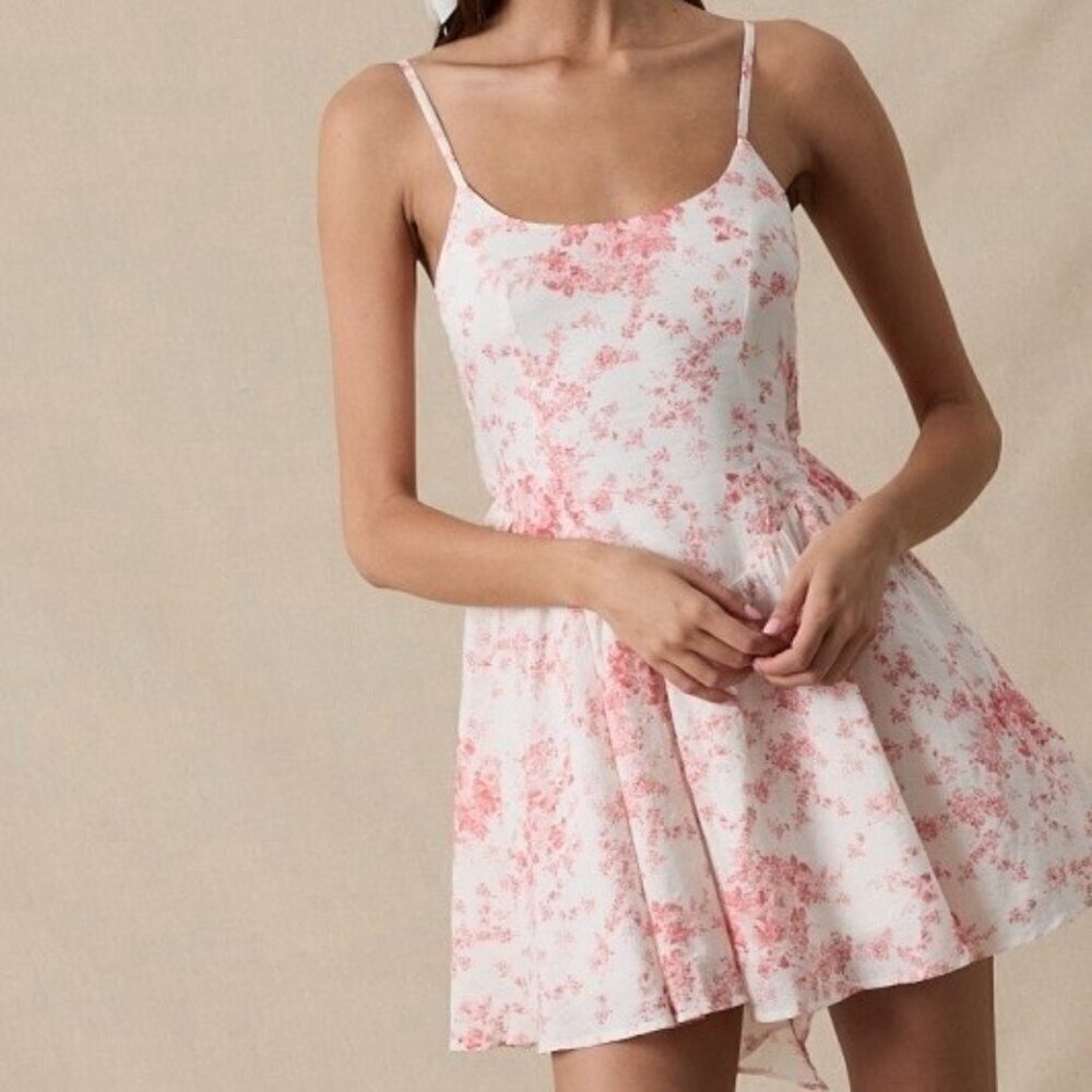 1 LEFT!!! ALL THE SIGNS PINK FLORAL MINI DRESS